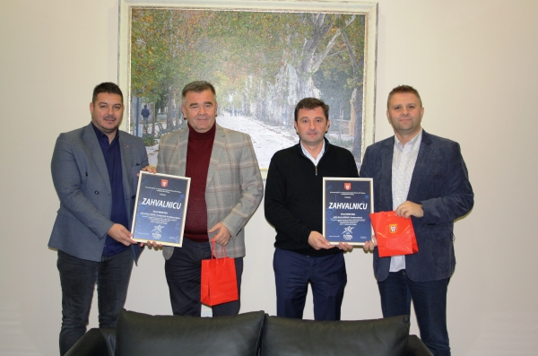Futsal klub Mostar Stari Grad Staklorad uručio zahvalnice